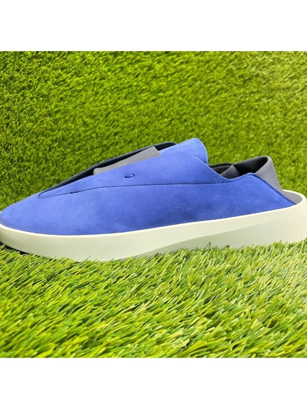Wolf & Shepherd Cruise Ace Mens Size 11 Blue White Casual Leather Slip On Shoes